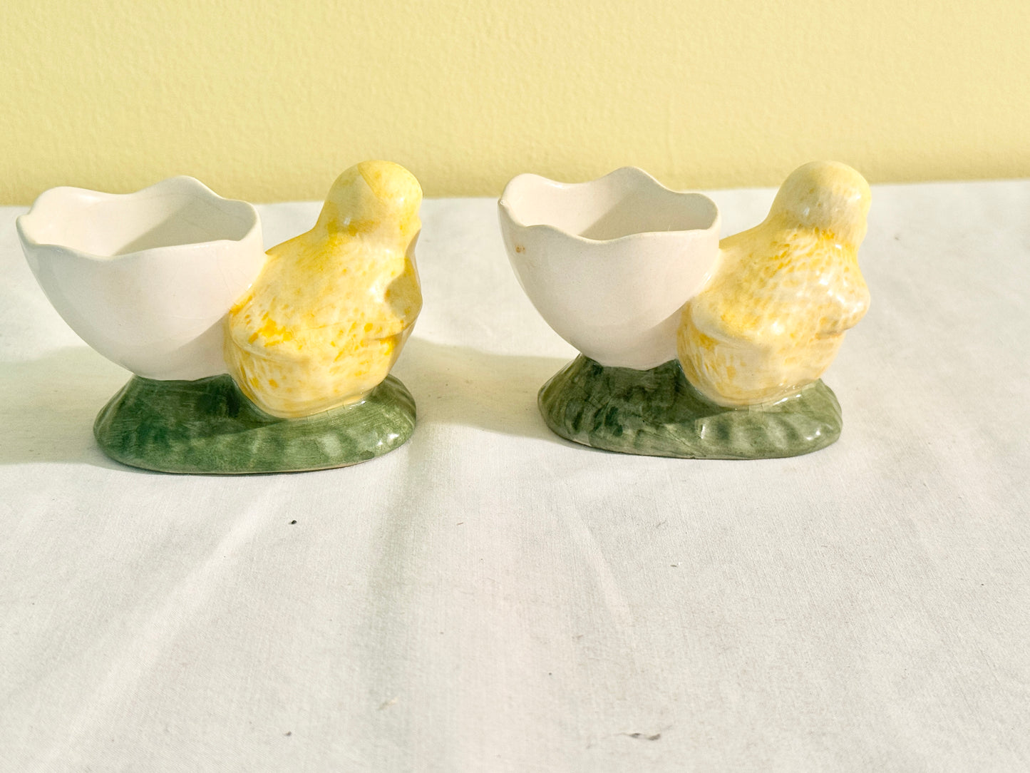 Pair of Bordallo Pinheiro Egg Holders