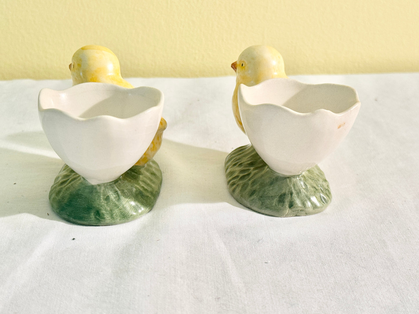 Pair of Bordallo Pinheiro Egg Holders