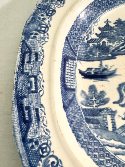 Turnbull Stepney Blue and White Platter