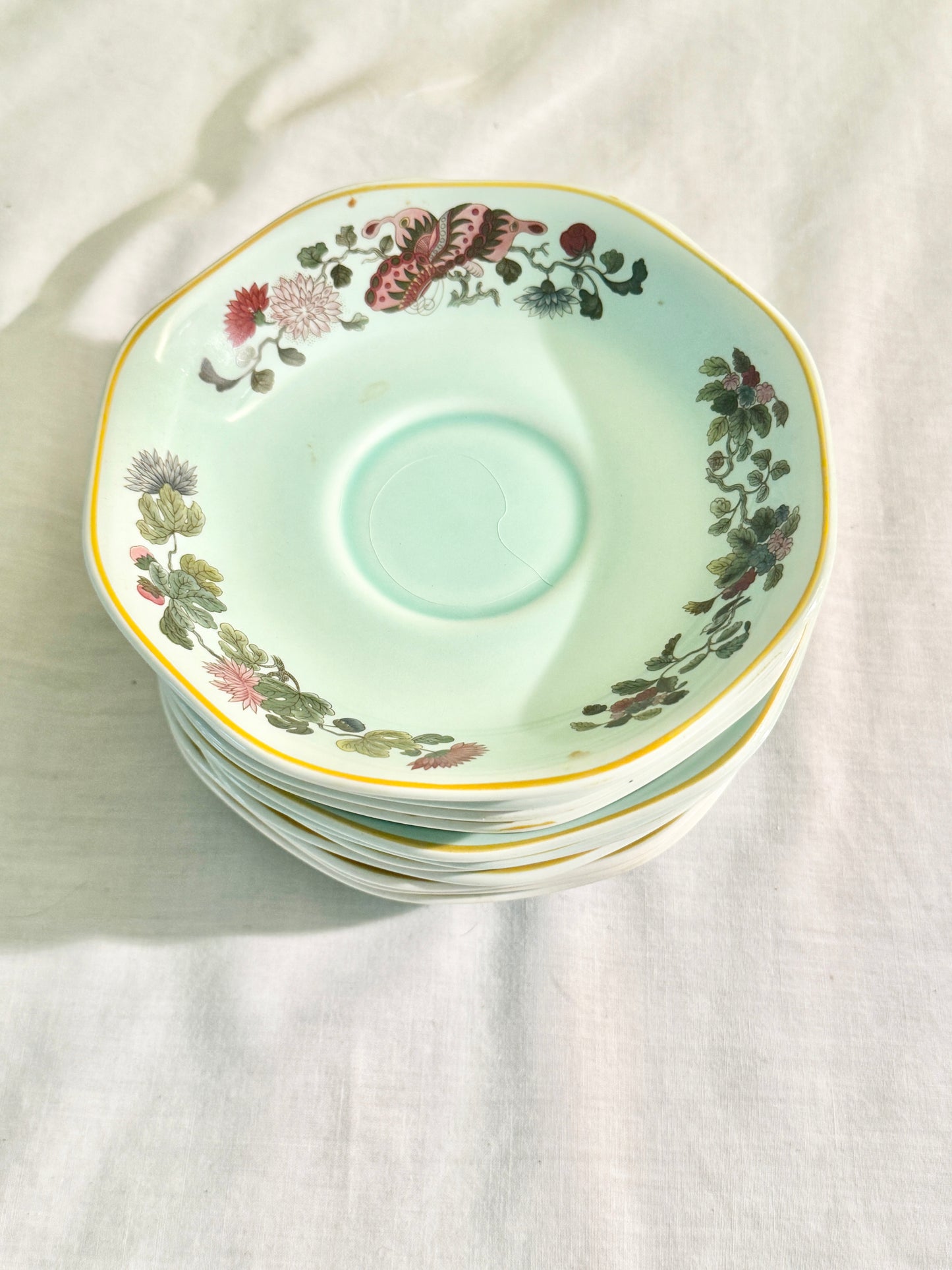 Set of 12 CalyxWare Ming Teacup Saucers