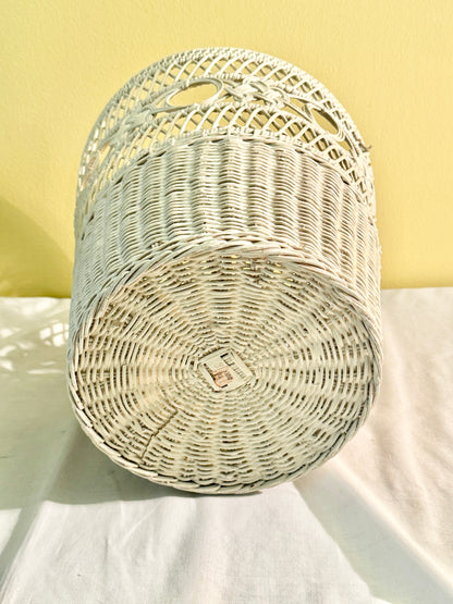 Wicker Wastebasket