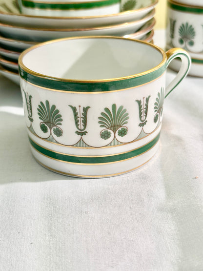 Set of 13- Ginori teacups and saucers