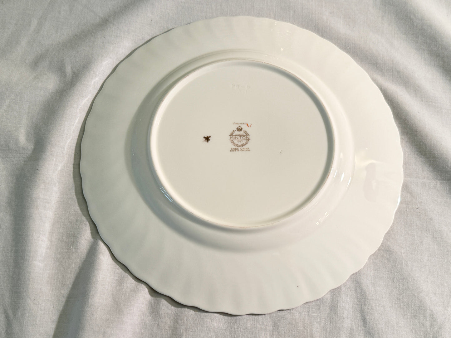 Set of 22 Minton Vineyards Buff Color Salad Plates