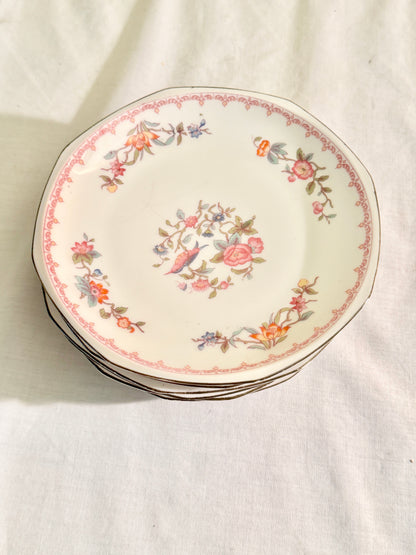 Set of 6 MZ Austria Floral Plates