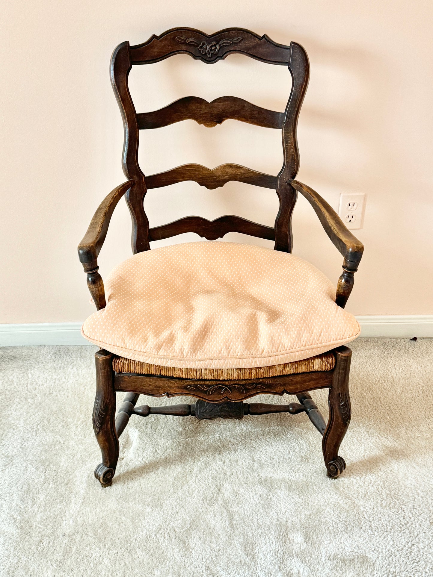 French Country Ladder Back Chair