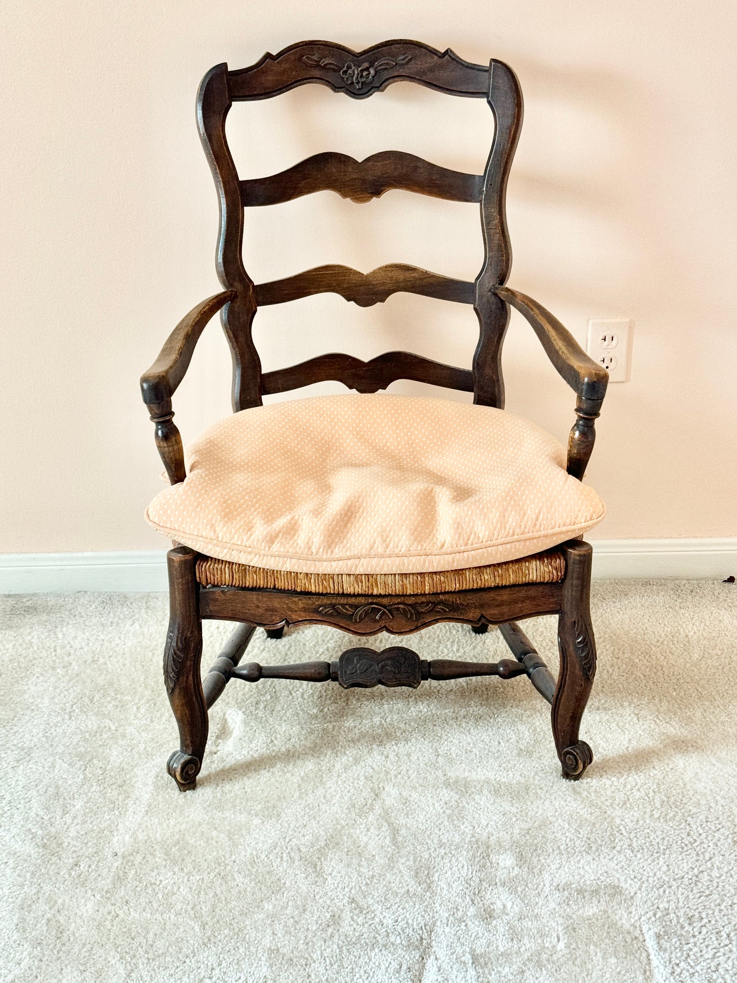 French Country Ladder Back Chair