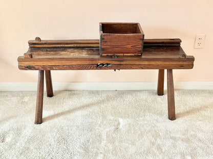 Antique Cabbage Shredder Table