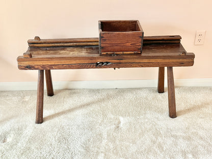 Antique Cabbage Shredder Table