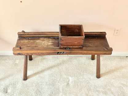 Antique Cabbage Shredder Table