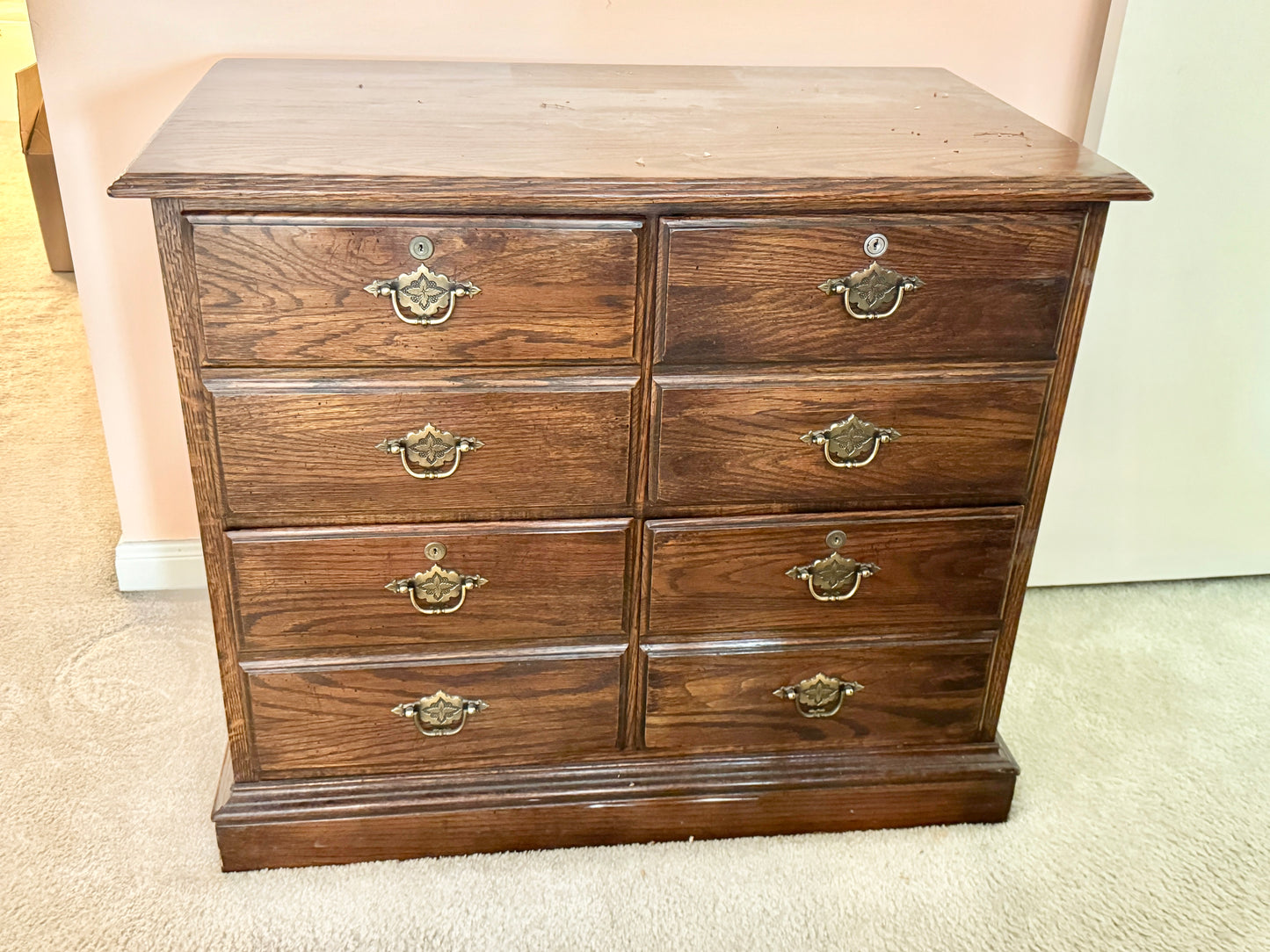 Four Drawer Ethan Allen File Cabinet