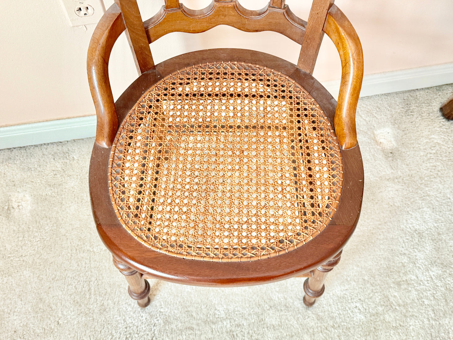 Arched Cane Seat Chair