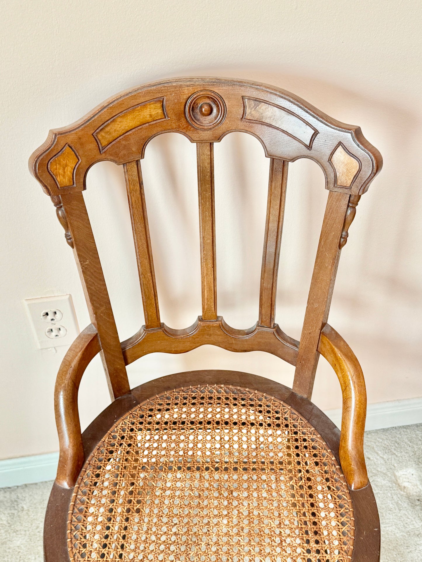 Arched Cane Seat Chair