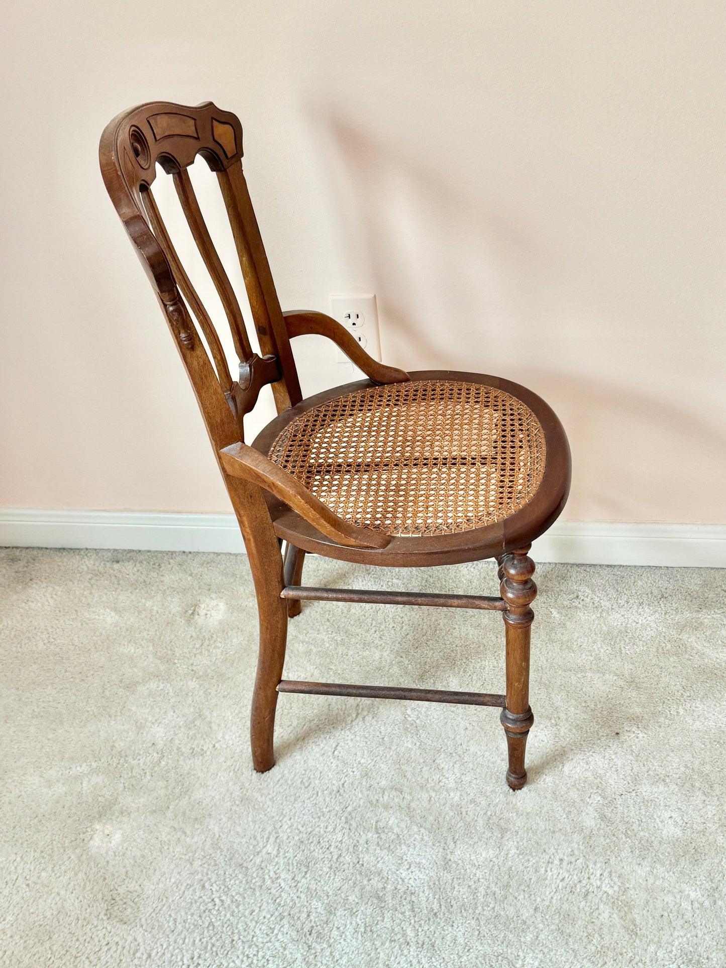 Arched Cane Seat Chair