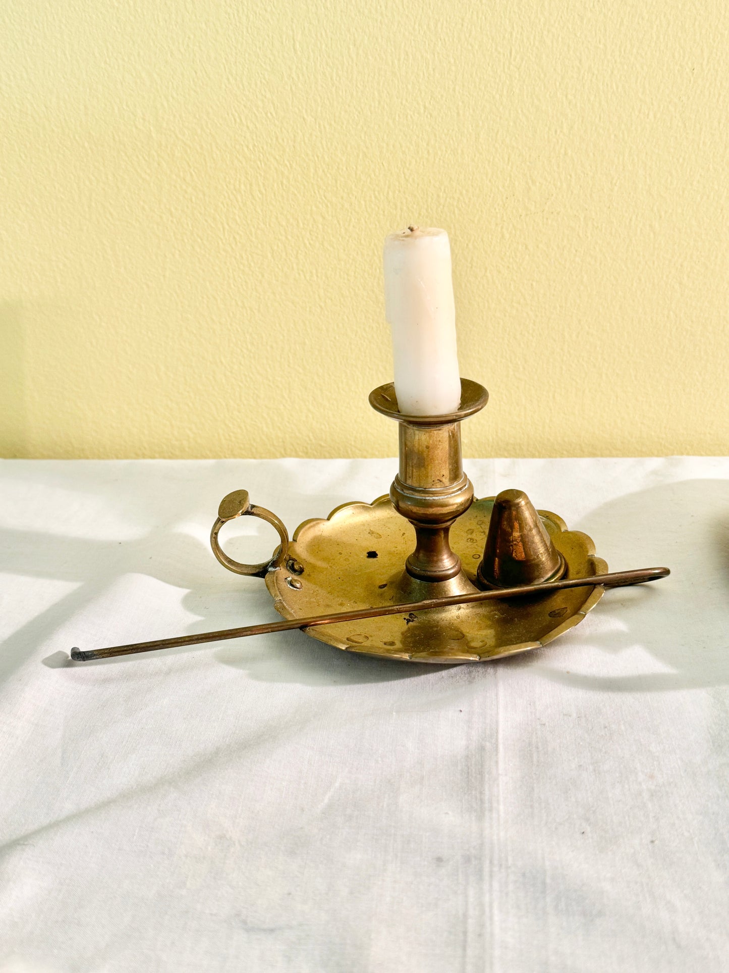 Pair of Brass Candleholers