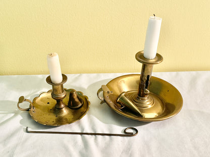 Pair of Brass Candleholers