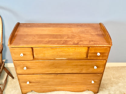 Huntley Five Drawer Solid Wood Dresser