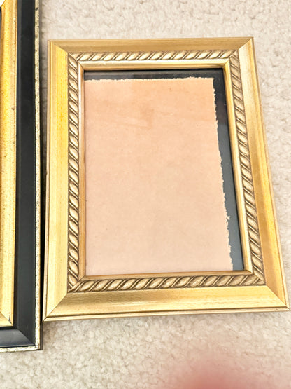 Lot of 5 Gold Picture Frames