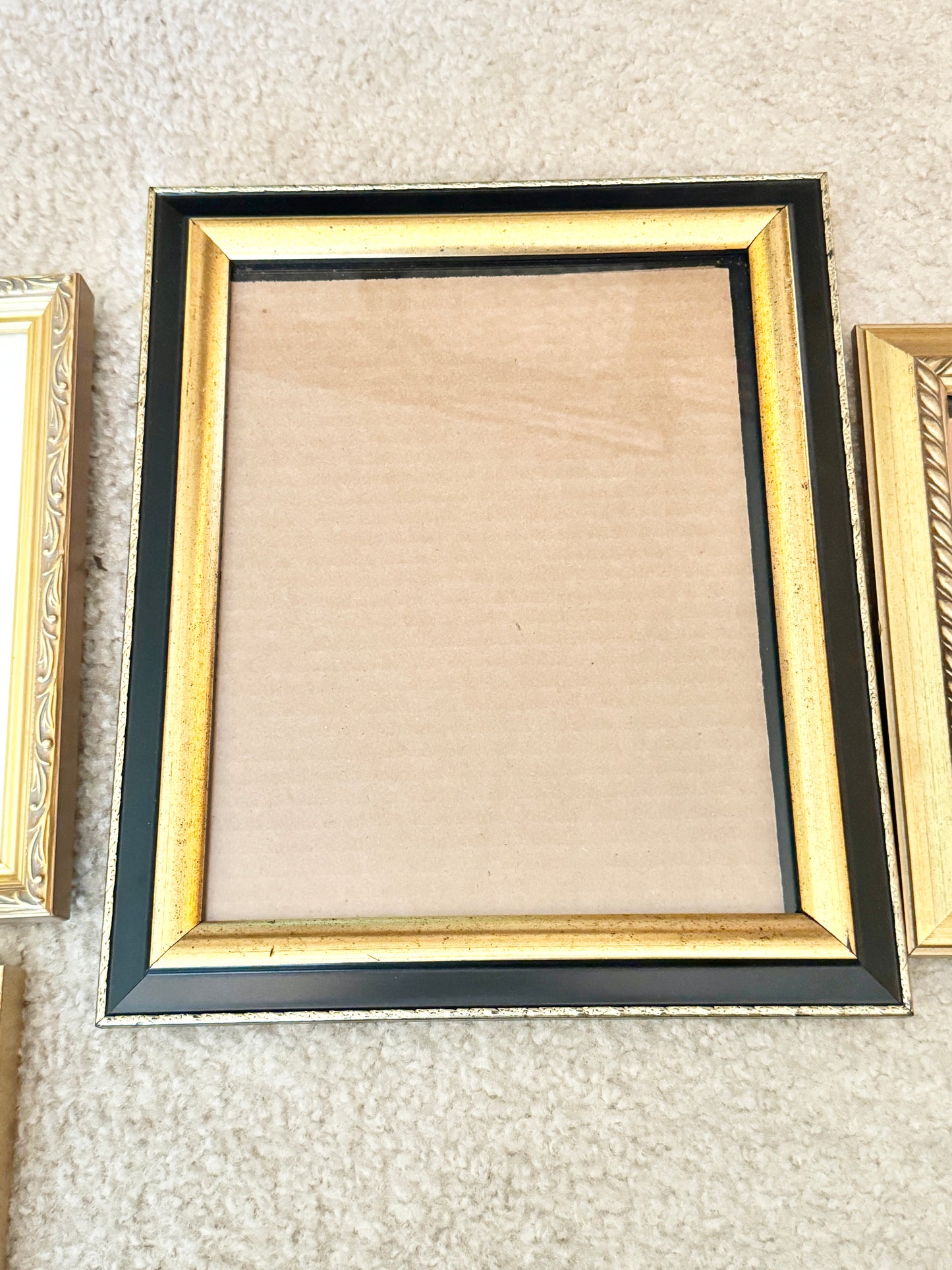 Lot of 5 Gold Picture Frames